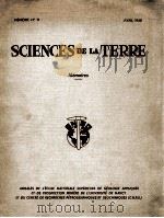 SCIENCES DE LA TERRE   1968  PDF电子版封面     