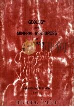 GEOLOGY AND MINERAL RESOURCES OF JAPAN   1977  PDF电子版封面     