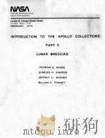 INTRODUCTION TO THE APOLLO COLLECTIONS:PART Ⅱ LUNAR BRECCIAS   1979  PDF电子版封面     