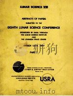 LUNAR SCIENCE Ⅷ PARTⅠTHE LUNAR SCIENCE INSTITUTE   1997  PDF电子版封面     