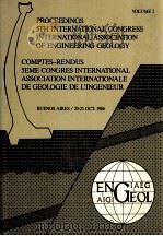 PROCEEDINGS FIFTH INTERNATIONAL CONGRESS INTERNATIONAL ASSOCIATION OF ENGINEERING GEOLOGY COMPTES-RE   1986  PDF电子版封面     