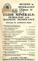 OXIDE MINERALS:PETROLOGIC AND MAGNETIC SIGNIFICANCE   1991  PDF电子版封面  0939950308   