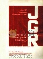 JGR-JOURNAL OF GEOPHYSICAL RESEARCH   1982  PDF电子版封面     