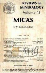 MICAS REVIEWS IN MINERALOGY VOLUME 13   1984  PDF电子版封面  0939950170   