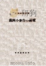 滿洲小麥作の研究   康德8.08  PDF电子版封面    島内滿男 