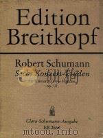 Sechs Konzert-Etudien fur Klavier Op.10     PDF电子版封面    R.Schumann 