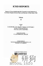 ICSID REPORTS  VOLUME 4   1997  PDF电子版封面    R.RAYFUSE 
