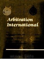 ARBITRATION INTERNATIONAL  VOLUME 10 NUMBER 1 1994   1994  PDF电子版封面     