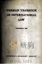 GERMAN YEARBOOK OF INTERNATIONAL LAW  VOUME 26  1983   1984  PDF电子版封面     