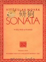 SONATA VIOLINO&PIANO   1949  PDF电子版封面     