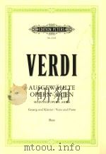 EDITION PETERS Nr.4245 G.VERDI AUSGEWAHLTE OPERN=ARIEN FUR BASS     PDF电子版封面     