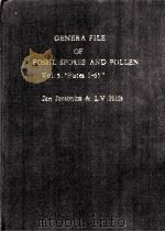 GENERA FILE OF FOSSIL SPORES AND POLLEN VOL.5   1977  PDF电子版封面     