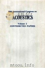 THETH INTERNATIONAL CONGRESS ON ACOUSTICS VOLUME 2 CONTRIBUTED PAAERS（1980 PDF版）