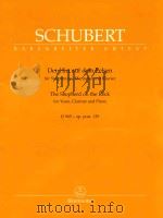 SCHUBERT DER HIRT AUF DEM FELSEN FUR SINGSTIMME   1988  PDF电子版封面    KLARINETTE UND KLAVIER 