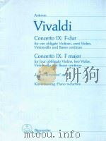 ANTONIO VIVALDI CONCERTO IX:F-DUR（1959 PDF版）