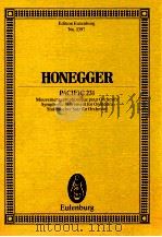 EDITION EULENBURG NO.1397 ARTHUR HONEGGER PACIFIC 231（1952 PDF版）