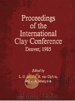 PROCEEDINGS OF THE INTERNATIONAL CLAY CONFERENCE 1985   1987  PDF电子版封面  0935868291   