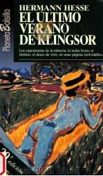 El último verano de Klingsor   1994  PDF电子版封面    Hermann Hesse 