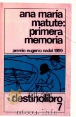 Primera memoria Premio eugenio  Nadal 1959  3 ed（1980 PDF版）