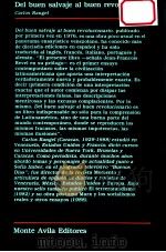 Del buen salvaje al buen revolucionario   1992  PDF电子版封面    Carlos Rangel 