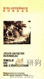 emile ou de l'education   1973  PDF电子版封面    Jean-Jacques Rousseau 
