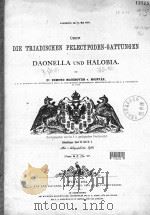 DIE TRIADISCHEN PELECYPODEN-GATTUNGEN DAONELLA UNA HALOBIA   1874  PDF电子版封面     