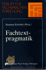 Fachtextpragmatik   1993  PDF电子版封面    Hartmut Schrder 