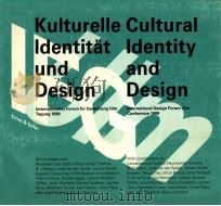 Kulturelle identitat und Design Cultural Identity and Design   1990  PDF电子版封面     