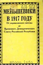 МЕНЪЩЕВИКИ　В　1917　ГОДУ　том　3   1996  PDF电子版封面  5860040253   