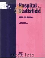 HOSPITAL STATISTICS 1992-1993 EDITION   1992  PDF电子版封面  0872585794   