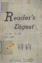 READER'S DIGEST   1985  PDF电子版封面     