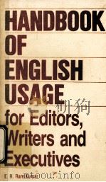 HANDBOOK OF ENGLISH USAGE   1989  PDF电子版封面    E R RAM KUMAR 