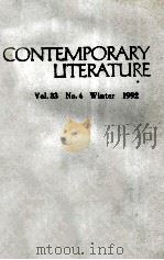 CONTEMPORARY LITERATURE WINTER 1992（1998 PDF版）