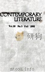 CONTEMPORARY LITEATURE FALL  1992（1992 PDF版）