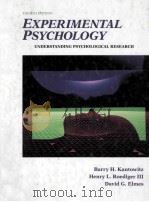 EXPERIMENTALPSYCHOLOGY   1991  PDF电子版封面  0314799958  BARRY H.KANTOWITZ 