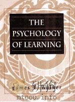 THE PSYCHOLOGY OF LEARNING:PRINCIPLES AND PROCESSES（1996 PDF版）