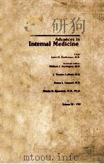 ADVANCES IN INTERNAL MEDICINE  VOLUME 32（1987 PDF版）