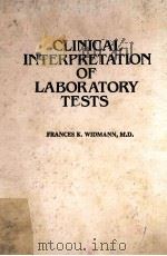 CLINICAL INTERPRETATION OF LABORATORY TESTS（1984 PDF版）