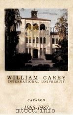 WILLIAM CAREY INTERNATIONAL  UNIVERSITY   1987  PDF电子版封面     