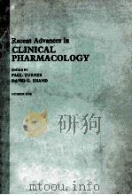 RECENT ADVANCES IN CLINICAL PHARMACOLOGY  NUMBER ONE（1978 PDF版）