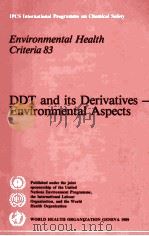 DDT and Its Derivatives   1989  PDF电子版封面  9241542837   