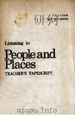 Listening to people and places  teacher's tapescript（1984 PDF版）
