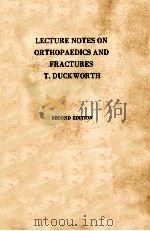 LECTURE NOTES ON ORTHOPAEDICS AND FRACTURES  SECOND EDITION（1984 PDF版）