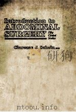 INTRODUCTION TO ABDOMINAL SURGERY  FIFTY CLINICAL STUDIES（1981 PDF版）