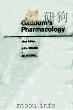 GADDUM`S PHARMACOLOGY  NINTH EDITION（1985 PDF版）