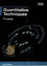 QUANTITIATIVE TECHNIQUES 5TH EDITION（1996 PDF版）
