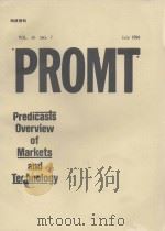 PREDICASTS OVERVIEW OF MARKETS AND TECHNOLOGY VOL.86 NO.7 JULY 1994   1994  PDF电子版封面     