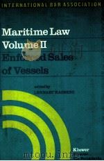 MARITIME LAW VOLUME II ENFORCED SALES OF VESSELS（1977 PDF版）