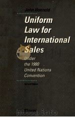UNIFOM LAW FOR INTERNATIONAL SALES UNDER THE 1980 UNITED NATIONS COVENTION（1991 PDF版）