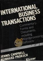 INTERNATIONAL BUSINESS TRANSACTIONS VOLUME  1（1988 PDF版）
